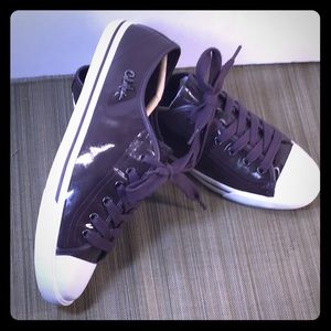 Cole Haan  Nike sole patent purple sneakers S/ 9.